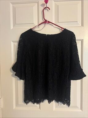 Nanette Lepore Elbow Ruffle Sleeve vs Blouse Size M